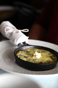blue potato fritatta