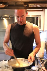 preparing the dinner