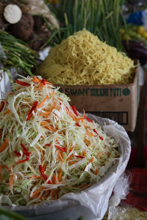 julienned vegetables