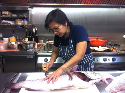 filleting fish